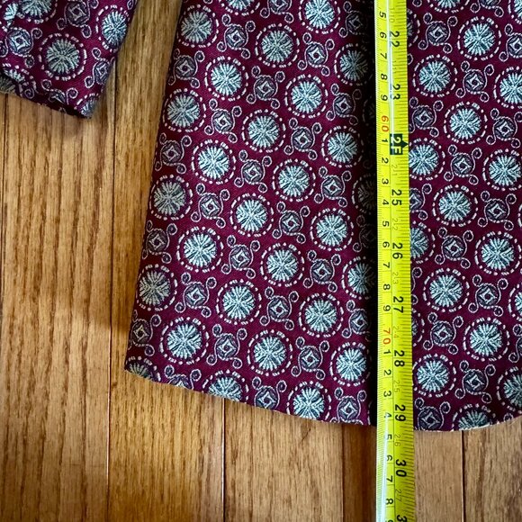 Burgundy/Gold Medallion Blazer The Limited Collection, Dark Academia Longline -M - Picture 8 of 10